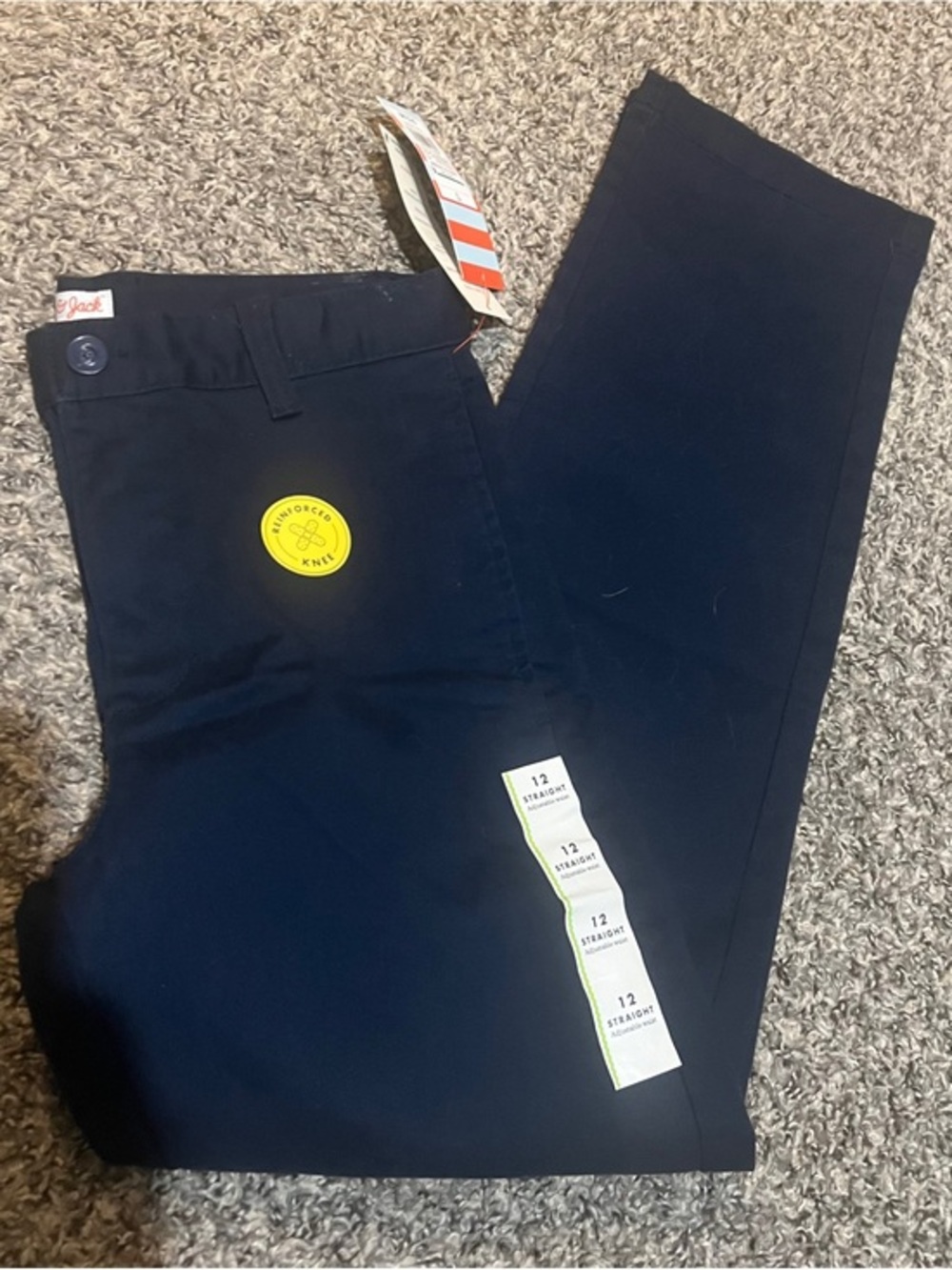 NWT Cat & Jack Navy Straight Chinos - Boys